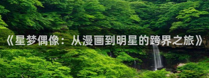 贝勒漫画个人登陆入口：《星梦偶像：从漫画到明星的跨界之旅》