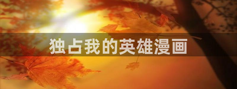 月刊贝勒漫画免费观看：独占我的英雄漫画